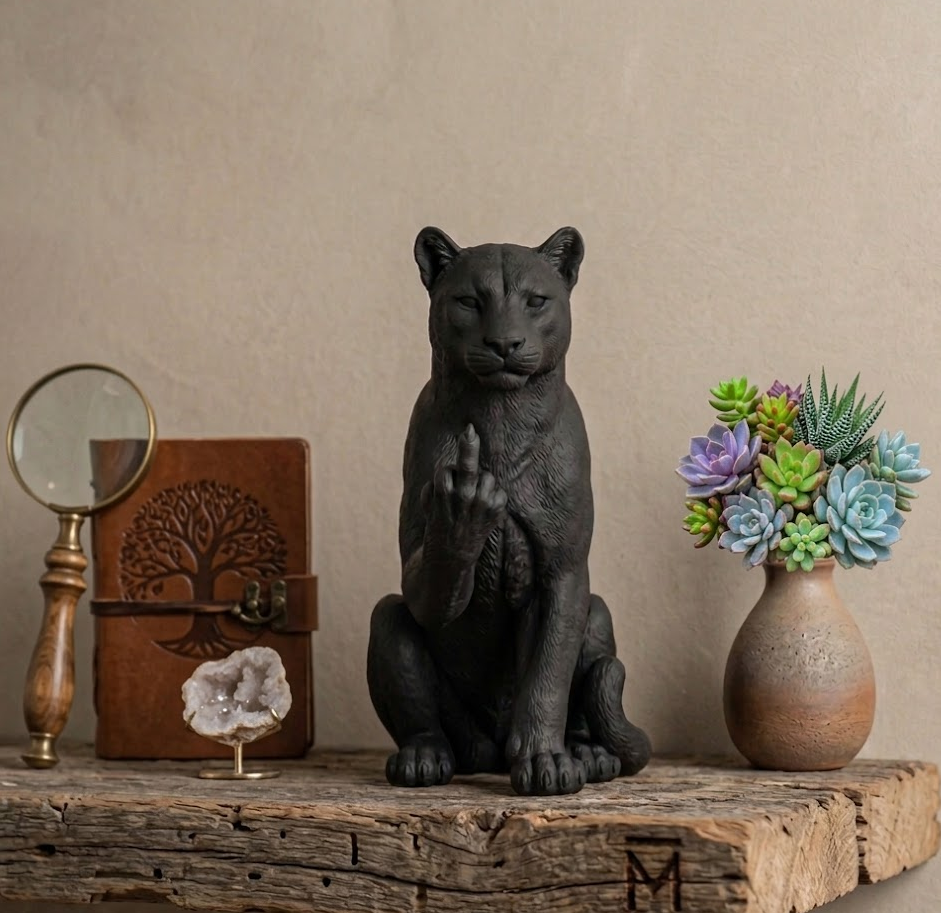 The Rebel Panther – Statuetta Puma Irriverente