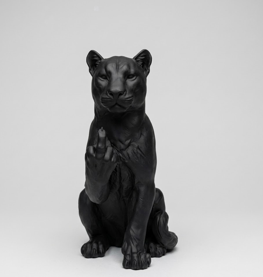 The Rebel Panther – Statuetta Puma Irriverente