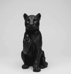 Pantera «The Rebel» — Statuetta in Resina Nera Opaca - Taraflo