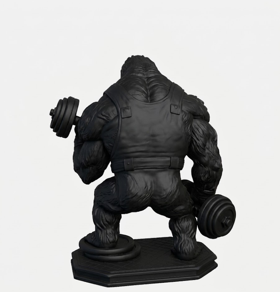 GORILLA GAINS™ – Statuetta Gorilla Bodybuilder