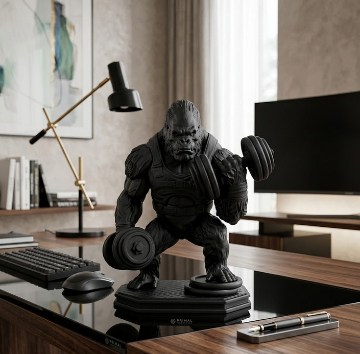 GORILLA GAINS™ – Statuetta Gorilla Bodybuilder