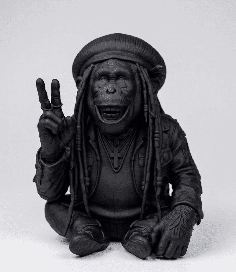 Reggae Spirit — Statuetta Vibrazione Positiva in Resina - Taraflo