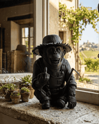 Scimmia "Il Contadino Ribelle" — Statuetta in Resina - Taraflo