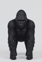 Gorilla — Scultura da Collezione in Resina Nera Opaca - Taraflo