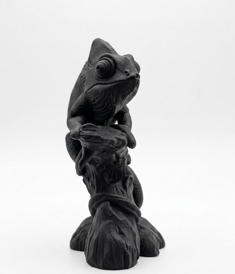 Camaleonte Zen - Scultura Materica da Interni