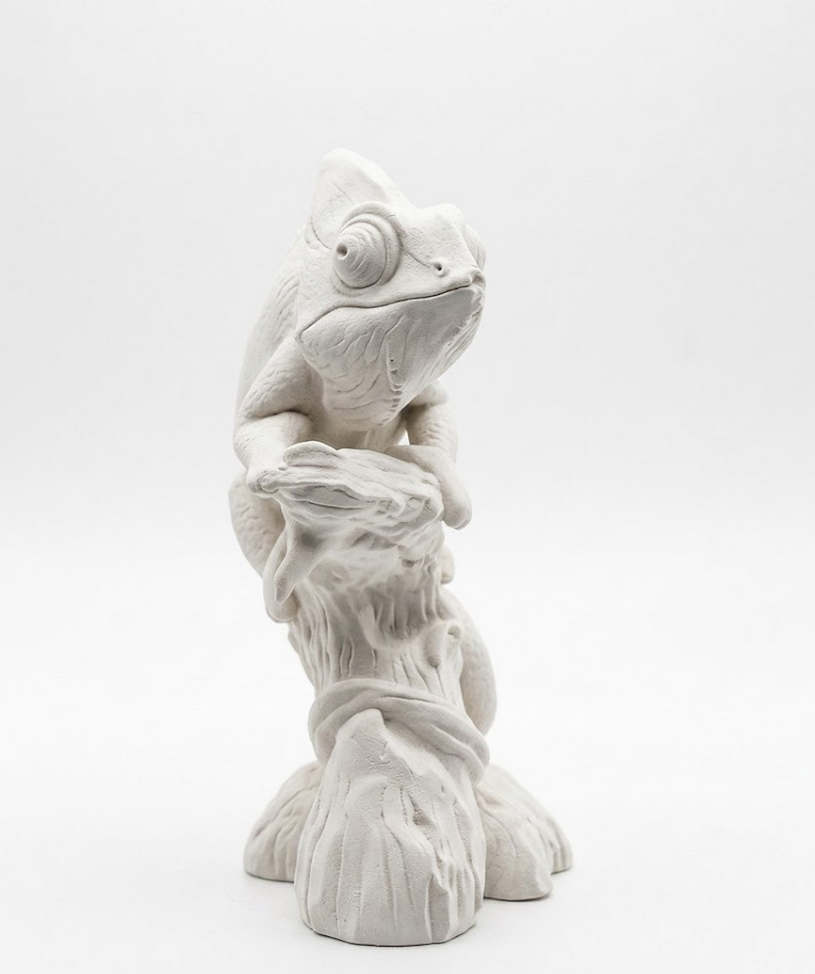 Camaleonte Zen - Scultura Materica da Interni