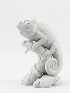 Camaleonte Zen — Statuetta Decorativa in Resina - Taraflo