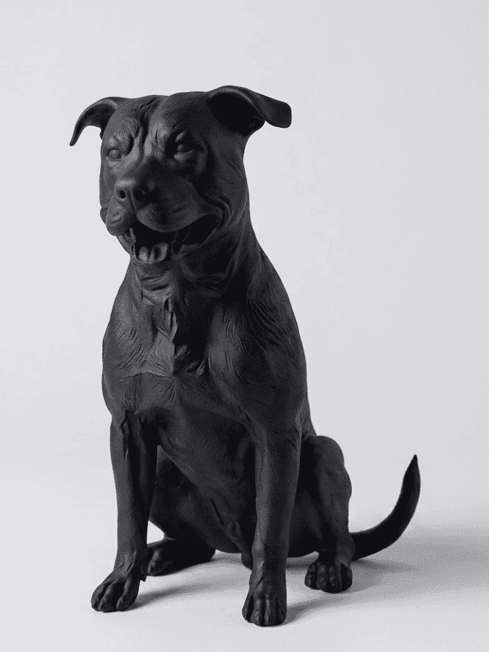 Guardiano Silente — Statuetta Cane da Guardia in Resina - Taraflo