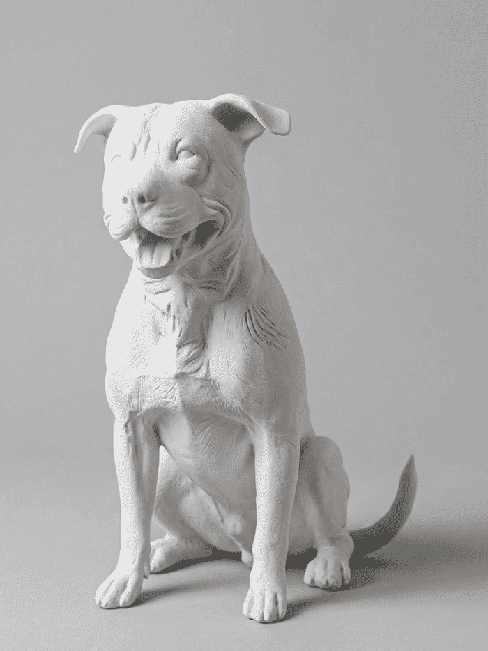 Guardiano Silente — Statuetta Cane da Guardia in Resina - Taraflo