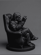 Scimmia «Il Padrino» — Statuetta da Collezione in Resina - Taraflo