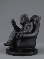 Scimmia «Il Padrino» — Statuetta da Collezione in Resina - Taraflo