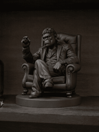 Scimmia «Il Padrino» — Statuetta da Collezione in Resina - Taraflo