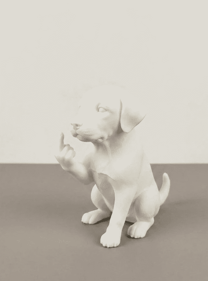 Labrador — Statuetta Cane «Educato… ma non troppo» - Taraflo