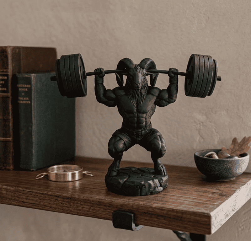 Ariete «Beast Mode» — Statuetta Fitness in Resina - Taraflo