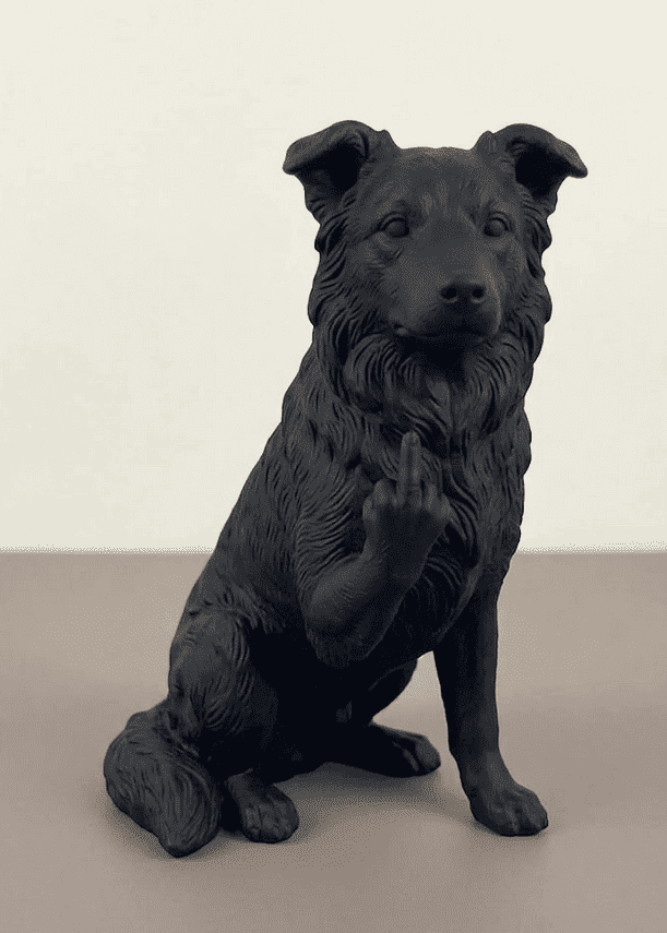 Border Collie — Statuetta Cane "Educato… ma non troppo" - Taraflo