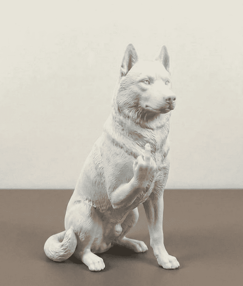 Siberian Husky — Statuetta Cane "Educato… ma non troppo" - Taraflo