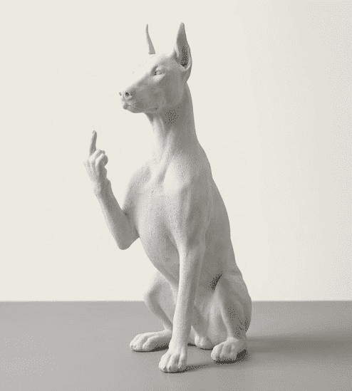 Cane «Educato… ma non troppo» — Statuetta da Collezione in Resina - Taraflo