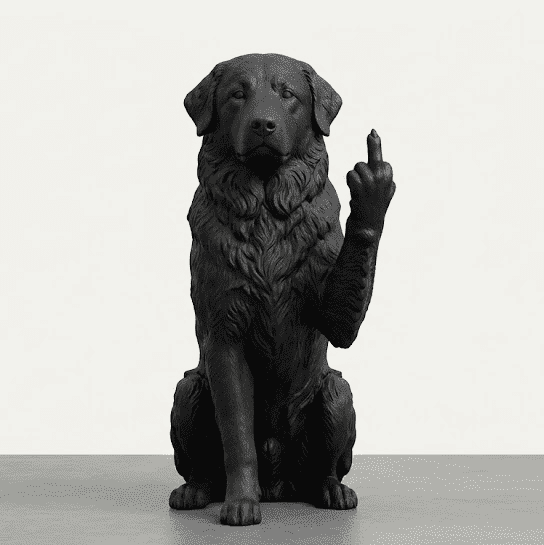 Maremmano-Abruzzese — Statuetta Cane "Educato… ma non troppo" - Taraflo