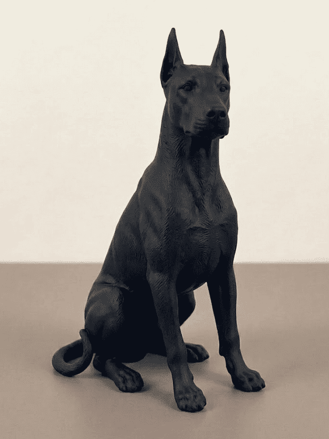 Guardiano Silente — Statuetta Cane da Guardia in Resina - Taraflo
