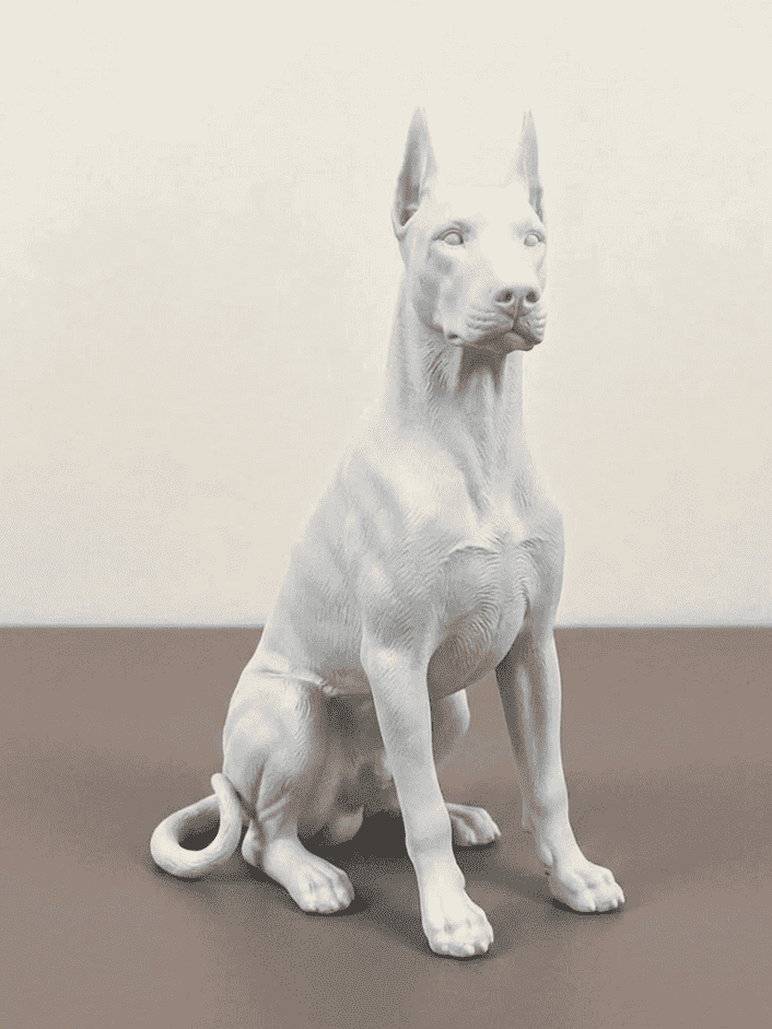 Guardiano Silente — Statuetta Cane da Guardia in Resina - Taraflo