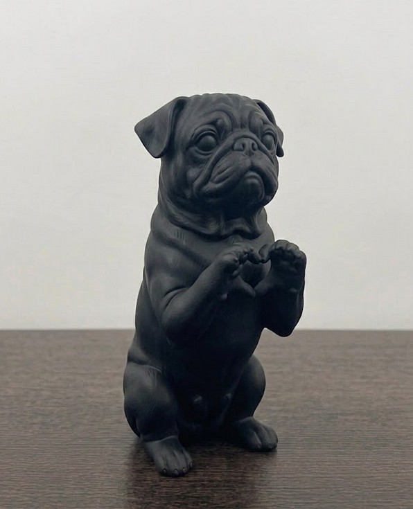 Cuori a Quattro Zampe: Statuine Artigianali che Parlano d'Amore – vista posteriore | Taraflo