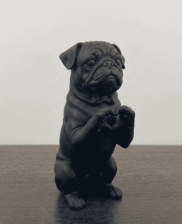 Cuori a Quattro Zampe — Statuetta Cane «Cuore con le Zampe» in Resina - Taraflo
