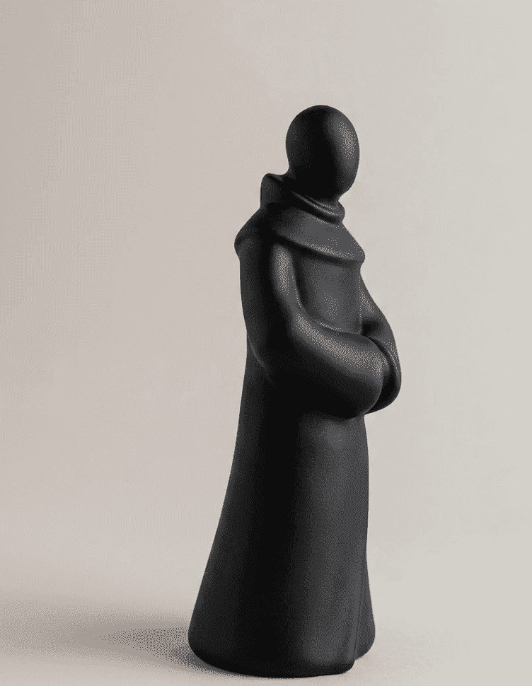 Monaco Zen — Statuetta Decorativa in Resina Opaca - Taraflo