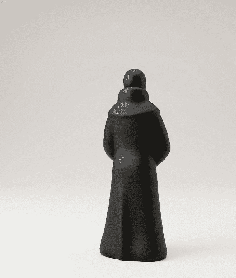 Monaco Zen — Statuetta Decorativa in Resina Opaca - Taraflo