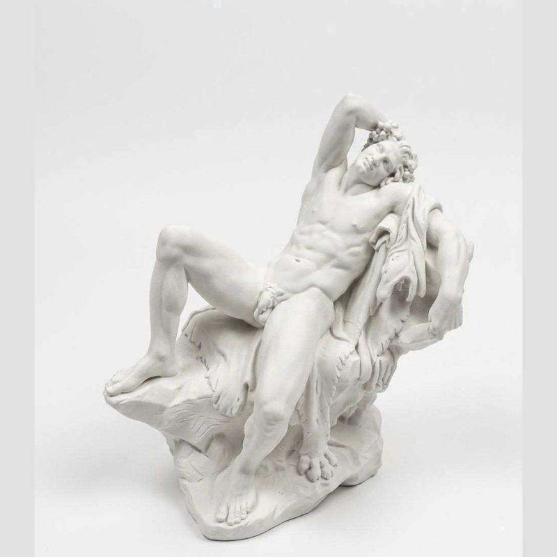 Scultura in Resina Classica: Il Fauno in Riposo - Eleganza e Serenità per il Tuo Spazio - Taraflo