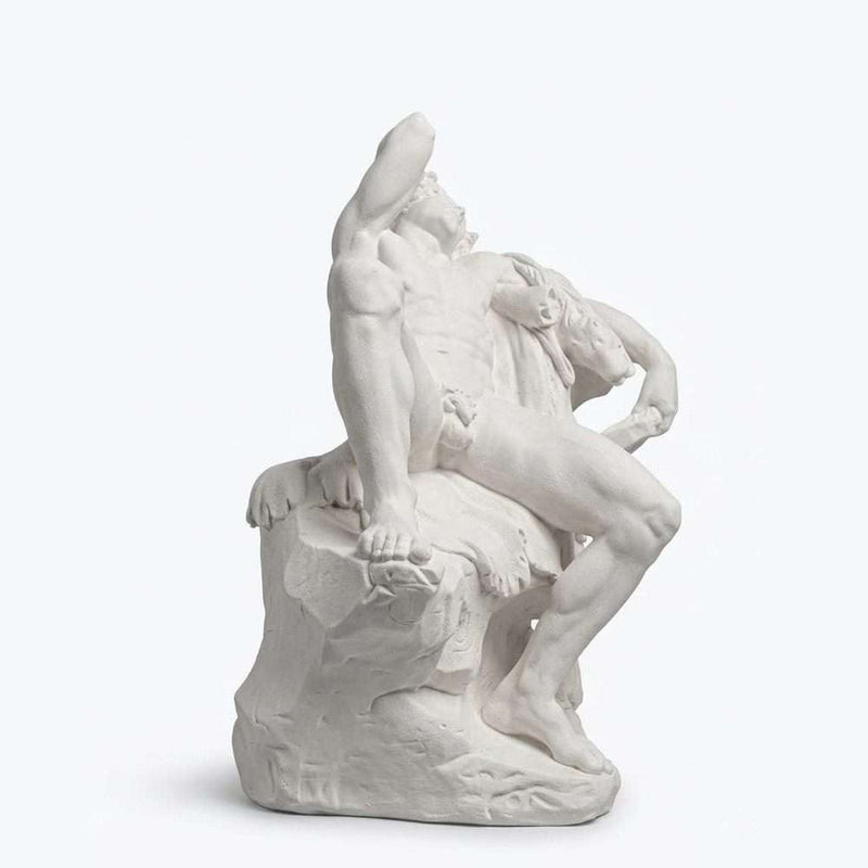Scultura in Resina Classica: Il Fauno in Riposo - Eleganza e Serenità per il Tuo Spazio - Taraflo