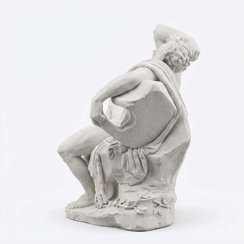 Scultura in Resina Classica: Il Fauno in Riposo - Eleganza e Serenità per il Tuo Spazio - Taraflo