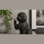Shih Tzu — Statuetta Cane «Educato… ma non troppo»