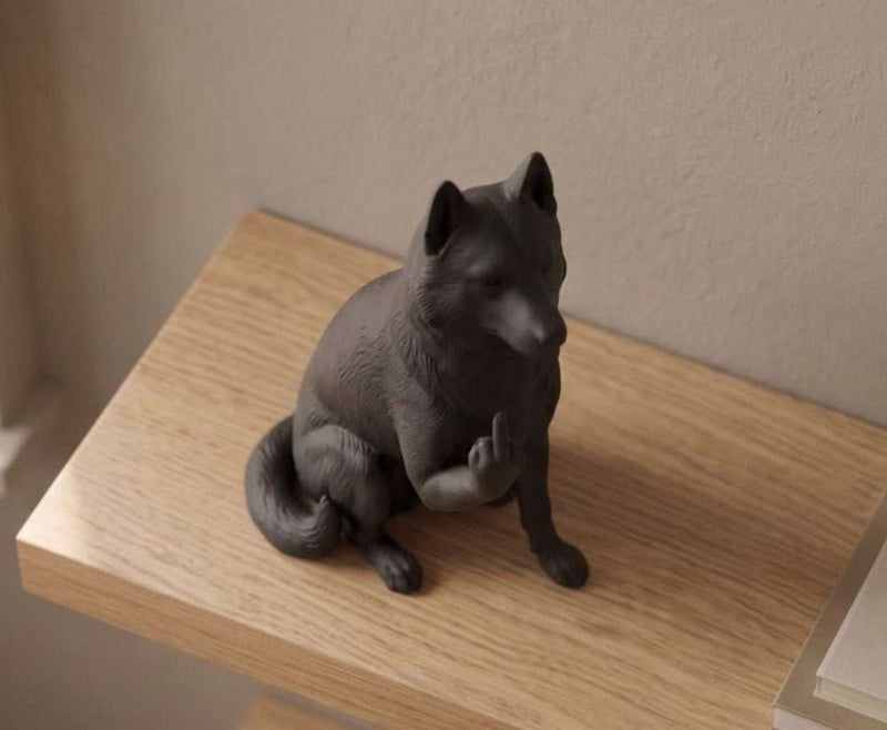 Siberian Husky — Hundefigur „Gut erzogen … aber nicht ganz“