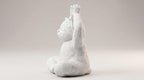 Statua Gatto Yoga in Meditazione Nera Opaca – Statuetta Decorativa Zen e Regalo per Amanti dei Gatti