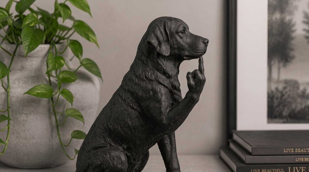 Golden Retriever — Statuetta Cane «Educato… ma non troppo»