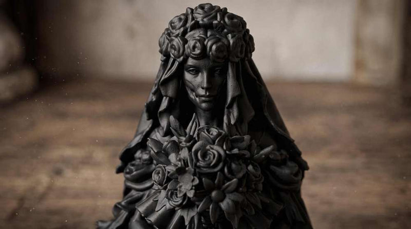 Sposa Cadavere Gotica — Statua Dark Fantasy in Resina