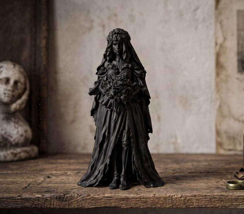 Sposa Cadavere Gotica — Statua Dark Fantasy in Resina