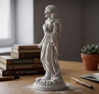 Statua Banshee Spettro Femminile in Resina Effetto Gesso – Scultura Gotica | Arredo Dark Academia