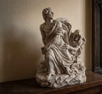 Statua Classica Horror in Resina Effetto Gesso | Scultura Decorativa Bianca
