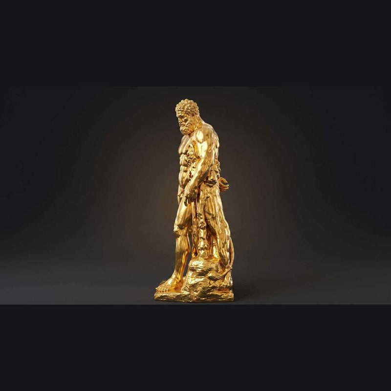 Statua Ercole Farnese Dorata: Arte Classica | Taraflo