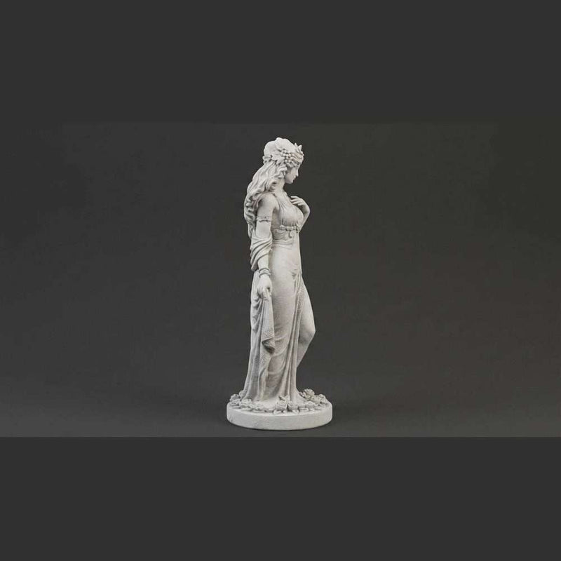 Statua della Dea del Desiderio Afrodite in resina, vista laterale
