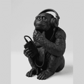 The Sound of Silence — Scimmia con Cuffie in Resina - Taraflo