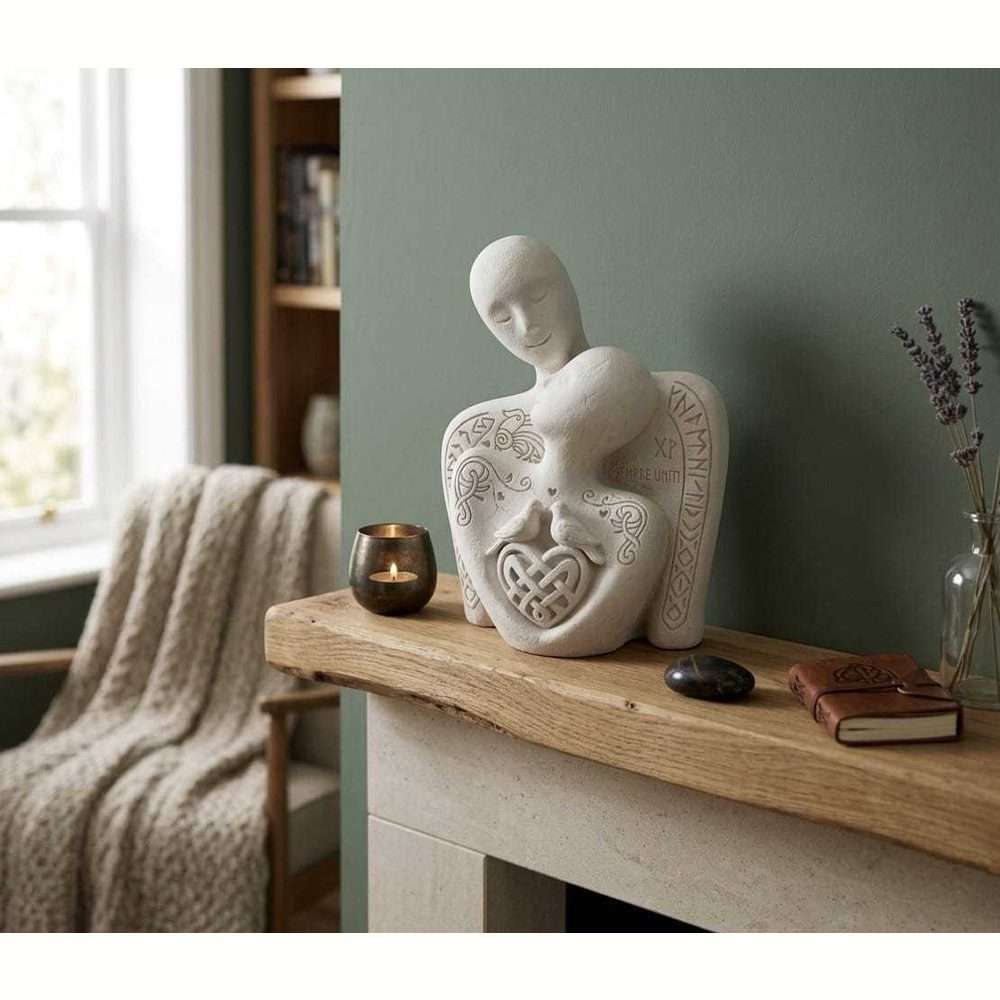 Trittico «Sempre Uniti» — Scultura di Coppia in Resina - Taraflo