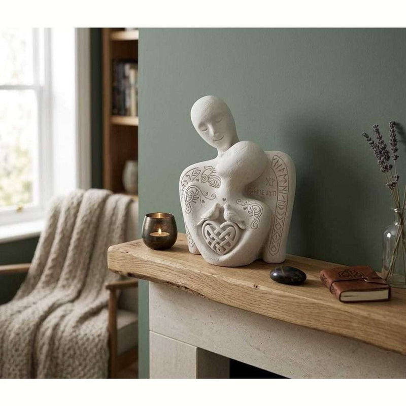 Trittico «Sempre Uniti» — Scultura di Coppia in Resina - Taraflo