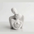 Trittico «Sempre Uniti» — Scultura di Coppia in Resina - Taraflo