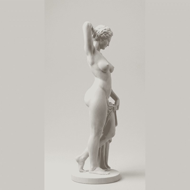Venere «Il Silenzio di Afrodite» — Statuetta in Resina Bianca Opaca - Taraflo