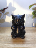 "The Sassy Noir Cat" – Scultura Minimalista in Nero Opaco