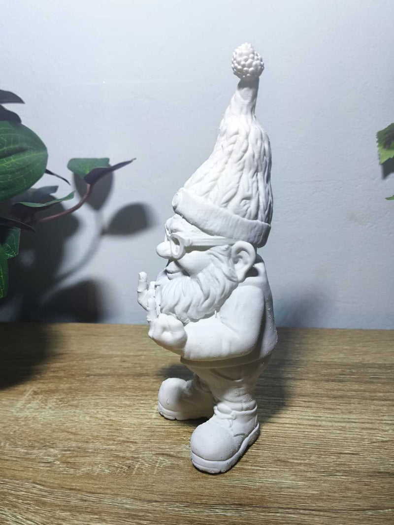 Gnomo «Senza Filtri» — Statuetta Decorativa da Giardino in Resina - Taraflo