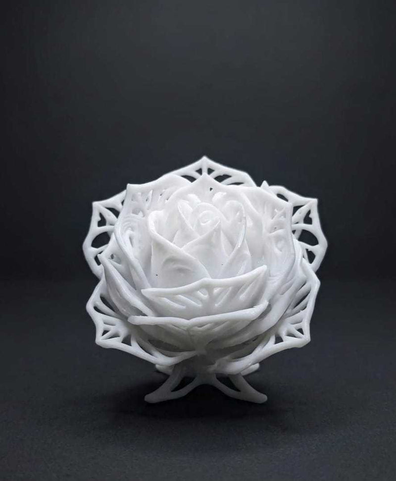 Rosa Eterna in Resina - Scultura Elegante per un Arredo Unico - Taraflo
