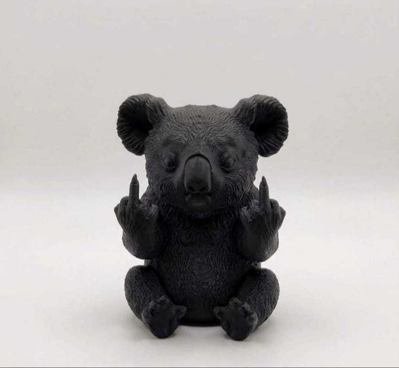 Koala & Riccio — Statuetta Animale «Con Personalità» in Resina - Taraflo